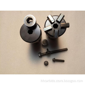 Segmented hex carbide die